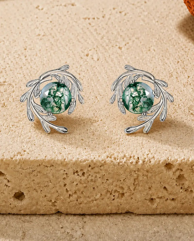Moss Agate Earrings